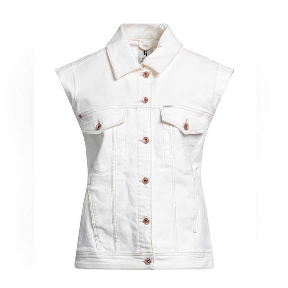 GARCIA Ivory Denim NWT Vest Jacket - Picture 3 of 6